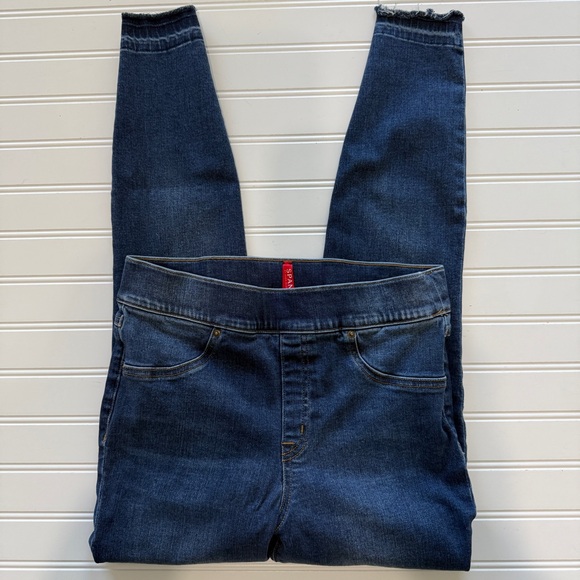 Spanx Ankle Skinny Jeans Size Medium Blue - Picture 1 of 7